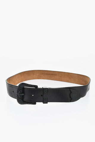 Solid Color Leather Belt 40mm