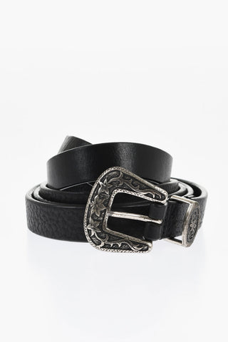 Slim Fit Leather Belt 20mm
