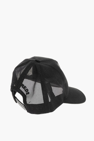 Solid Color Trucker Cap with Sequined Detail