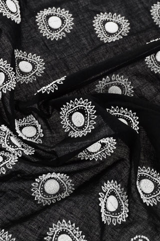 Two-Tone Foulard with Embossed Pattern
