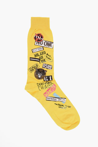 Printed Logo Socks