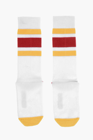 Cotton Long Socks with Ribbed Details