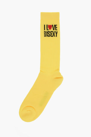 Cotton-Blend Long Socks with Embroidery