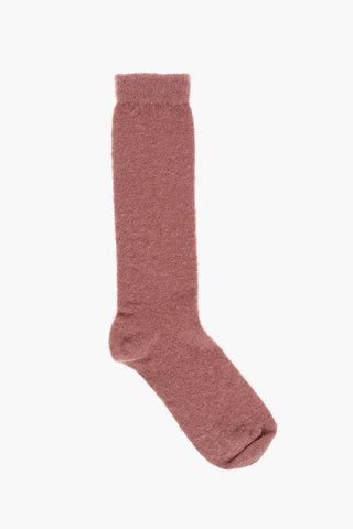 Long Wool-Blend Solid-Colour Socks