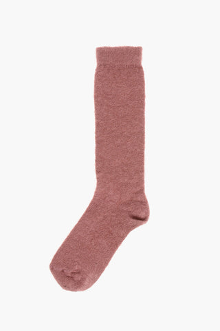 Long Wool-Blend Solid-Colour Socks