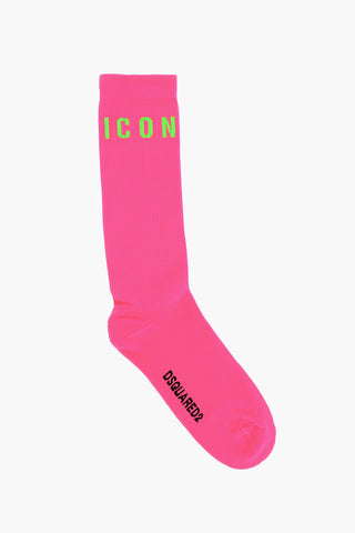 Solid Color Fluo ICON Long Socks