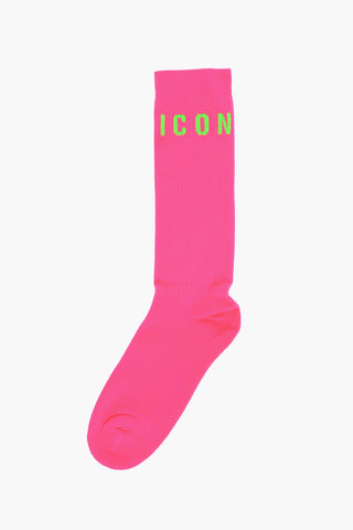 Solid Color Fluo ICON Long Socks
