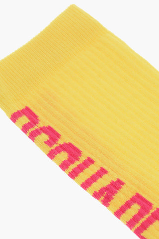 Long Ribbed Socks with Side Logo