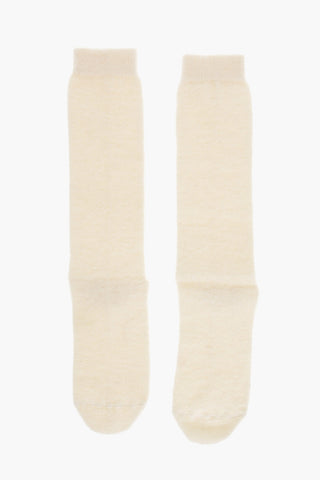 Lange Einfarbige Socken aus Wollmischung