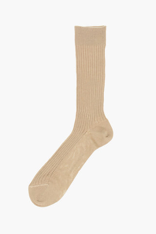 Ribbed Solid Color Long Socks