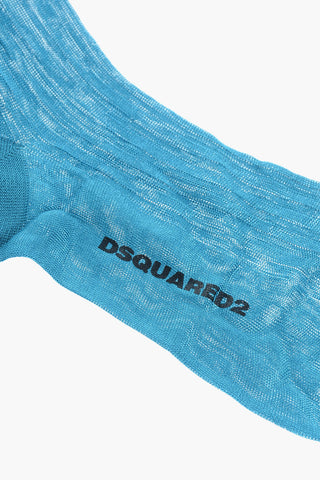 Long Ribbed Solid-Color Socks