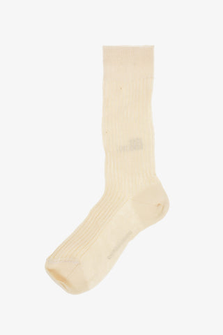 Long Ribbed Solid-Color Socks