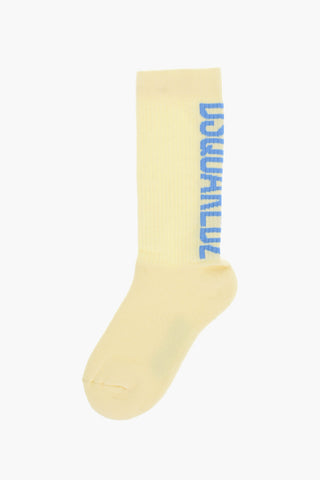 Cotton And Stretch Nylon Bicolor Long Socks