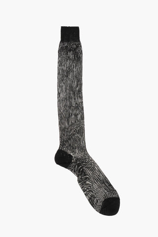 Long Ribbed Solid-Color Socks