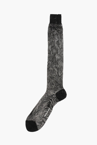 Long Ribbed Solid-Color Socks