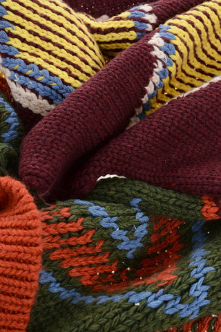 Multicolor Mixed-Wool Scarf