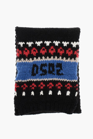 Schal aus Nylonmischung mit Stickereien