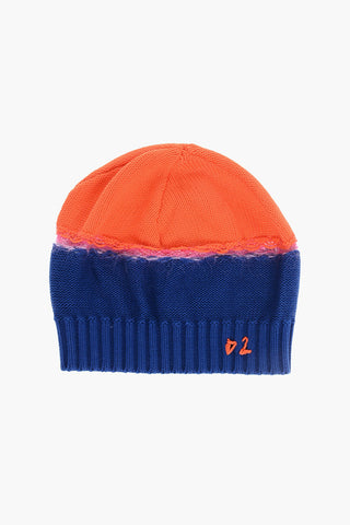 Two-Tone Beanie with Monogram