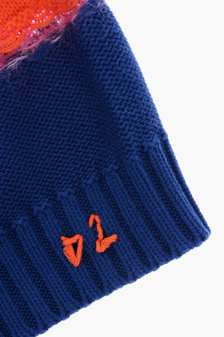 Two-Tone Beanie with Monogram