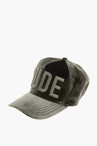 Cappello Baseball DUDE in Velour a Tinta Unita