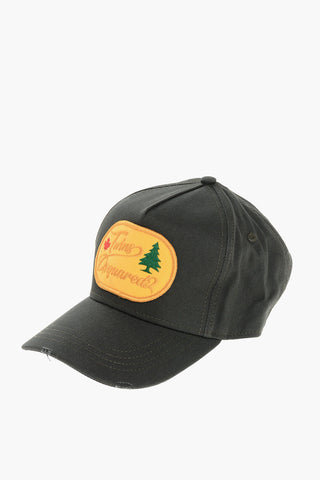 Solid Color Cap with Contrasting Patch