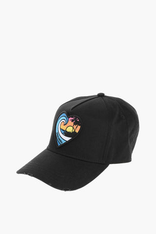 Einfarbige Baseballkappe TWINS ON THE BEACH Mit Tropischem Patch
