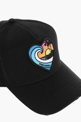 Einfarbige Baseballkappe TWINS ON THE BEACH Mit Tropischem Patch