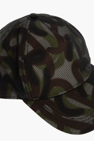 Camo Spray Motif Mesh Cap