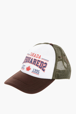 Cappello Baseball Trucker Bicolore con Logo Stampato