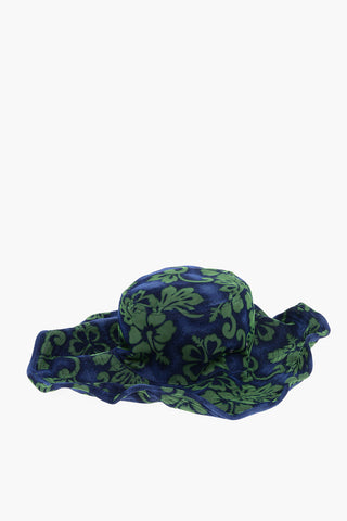 Cappello Floppy Bicolore a Fantasia Floreale