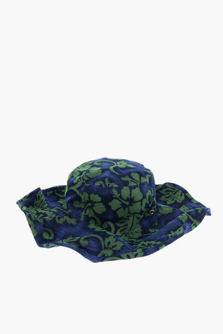 Cappello Floppy Bicolore a Fantasia Floreale