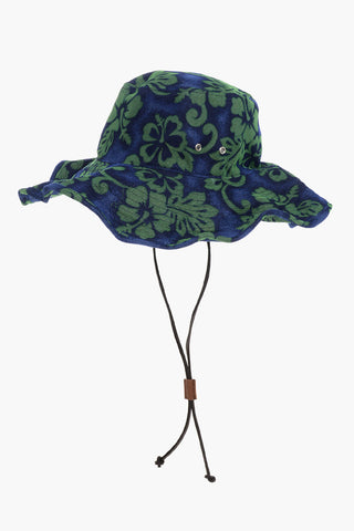 Cappello Floppy Bicolore a Fantasia Floreale