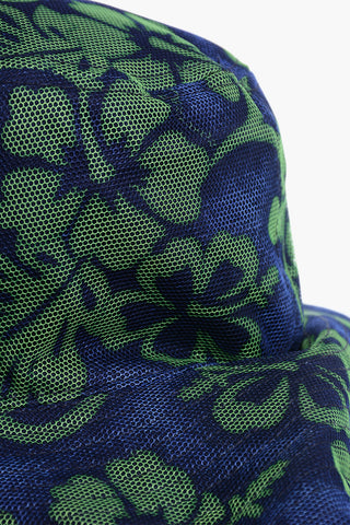 Cappello Floppy Bicolore a Fantasia Floreale