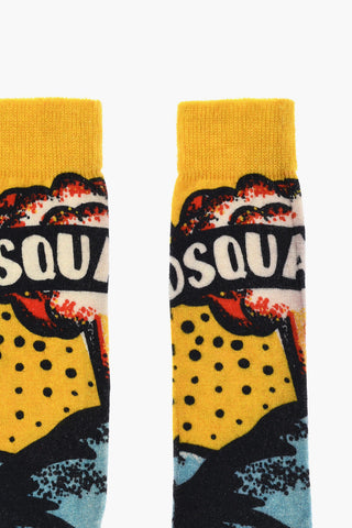 Lange Gemusterte Socken Aus Wollmischung