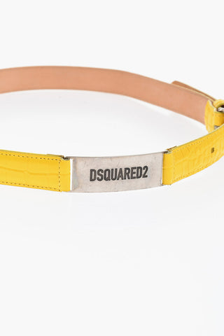 Leather Crocodile-Effect Belt 30mm