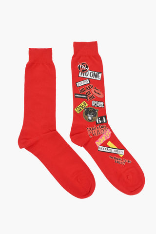 Calzini in Misto Cotone Stampati