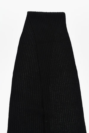 ICON Solid Wool-Blend Scarf with Embossed Logo