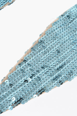 Foulard in Paillettes a Tinta Unita