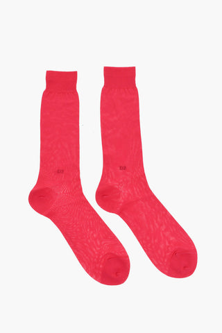 Solid Color Cotton Blend Socks