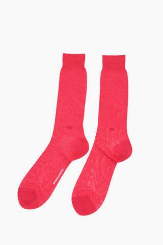 Solid Color Cotton Blend Socks