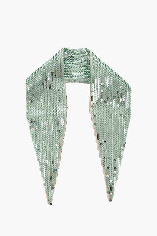 Sequined Solid-Color Scarf