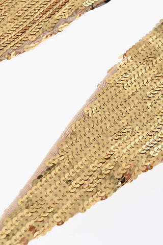 Sequined Solid-Color Scarf