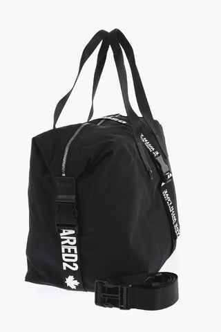 Solid Color Cordura Fabric MADE WITH LOVE Duffle Bag with Logoed Band