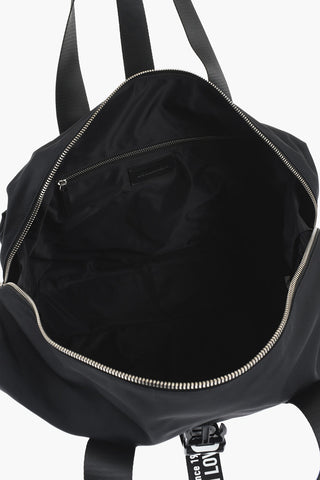 Solid Color Cordura Fabric MADE WITH LOVE Duffle Bag with Logoed Band