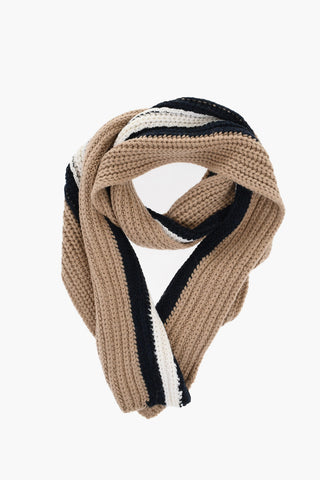 Striped Alpaca-Blend Scarf