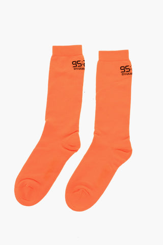 Mid-Crew-Socken aus Stretchstoff mit Kontrastdetails