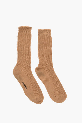 Solid Color Wool Blend Long Socks