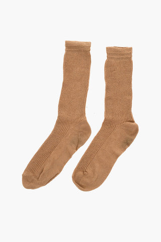 Solid Color Wool Blend Long Socks