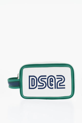 엠보 가죽 뷰티 케이스 콘트라스트 디테일