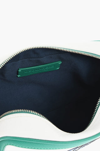 엠보 가죽 뷰티 케이스 콘트라스트 디테일